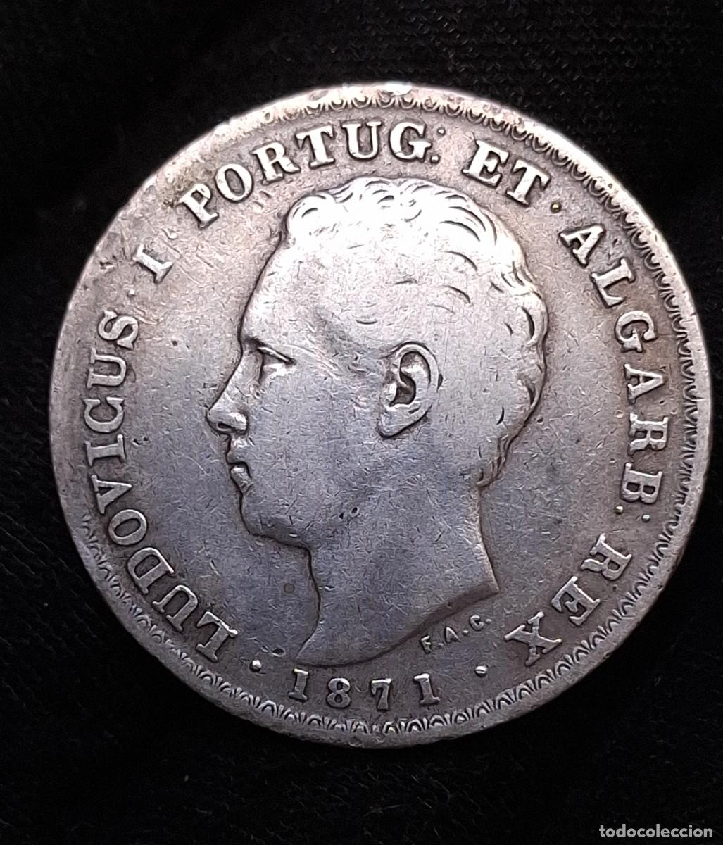 Monedas antiguas de Europa: Portugal - 500 Reis 1871 - PLATA