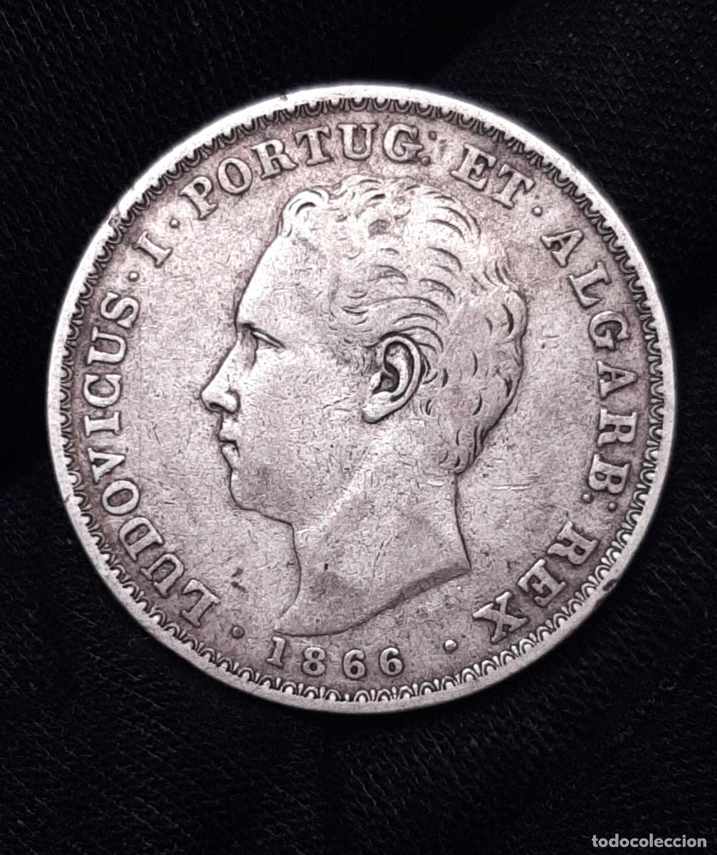 Monedas antiguas de Europa: Portugal - 500 Reis 1866 - PLATA