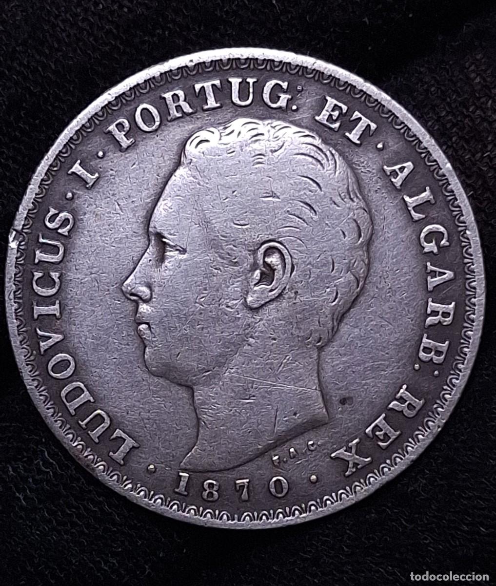 Monedas antiguas de Europa: Portugal - 500 Reis 1870 - PLATA