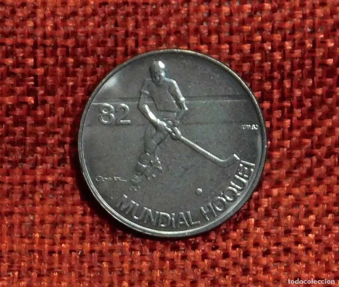 Monedas antiguas de Europa: Portugal - Republica portuguesa - A&ntilde;o 1982 - 5 Escudos - Campeonato del mundo de Hockey
