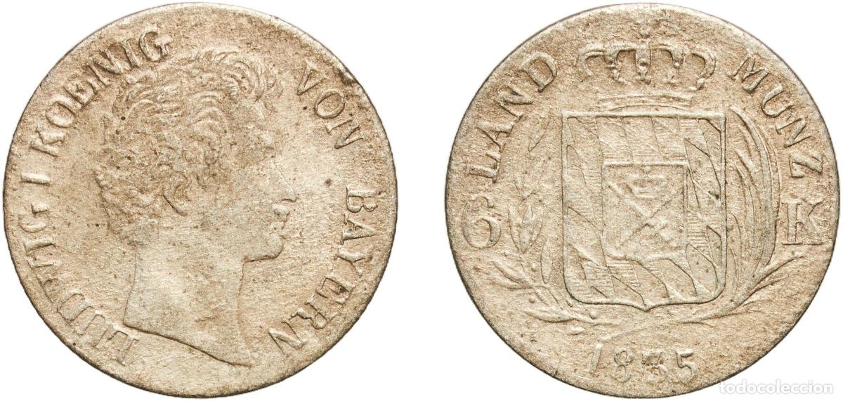 Monedas antiguas de Europa: 1 Kreuzer - Louis I 1835