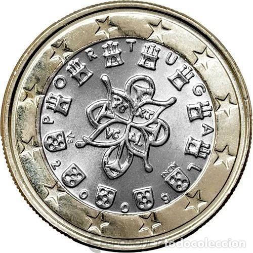 Monedas antiguas de Europa: Portugal 2009 - Moneda 1 euro : Escudo de armas