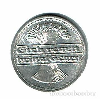 Monedas antiguas de Europa: ALEMANIA 50 pfennig 1920 CECA A