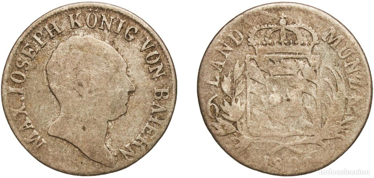 Monedas antiguas de Europa: 6 Kreuzer - Maximillian I Joseph 1806