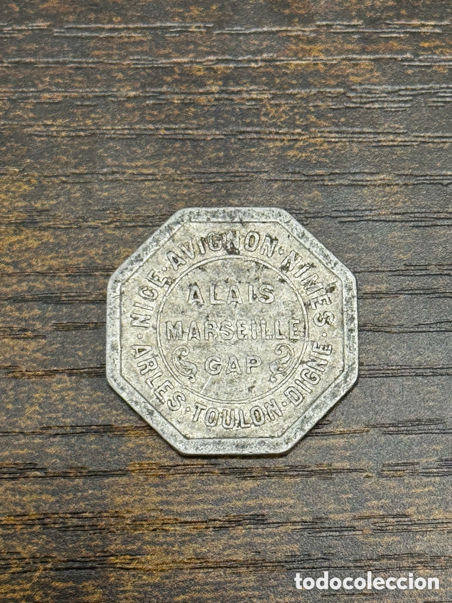 Monedas antiguas de Europa: Moneda de Necesidad Francia. Aluminio