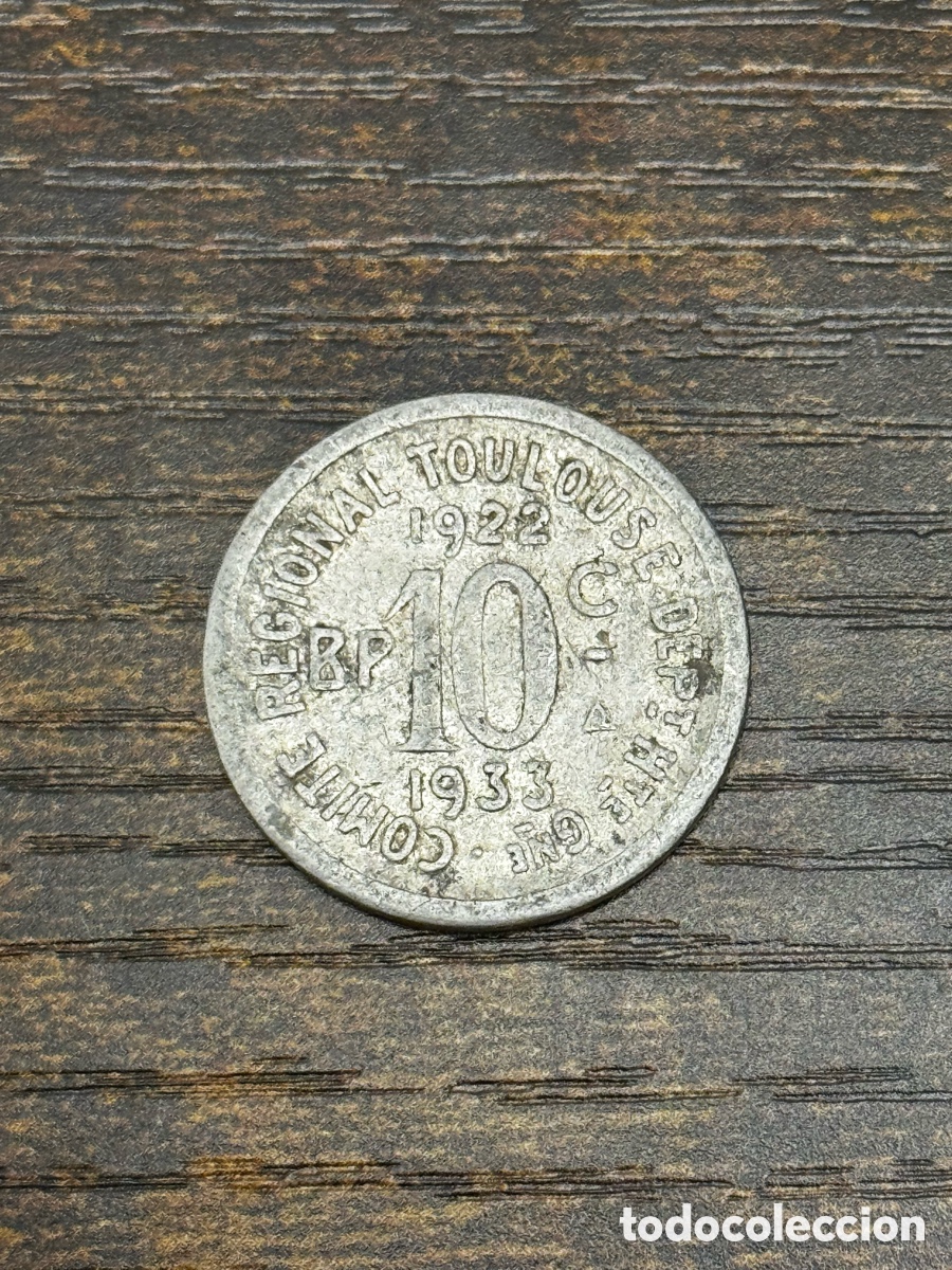 Monedas antiguas de Europa: Moneda de Necesidad Francia. Aluminio