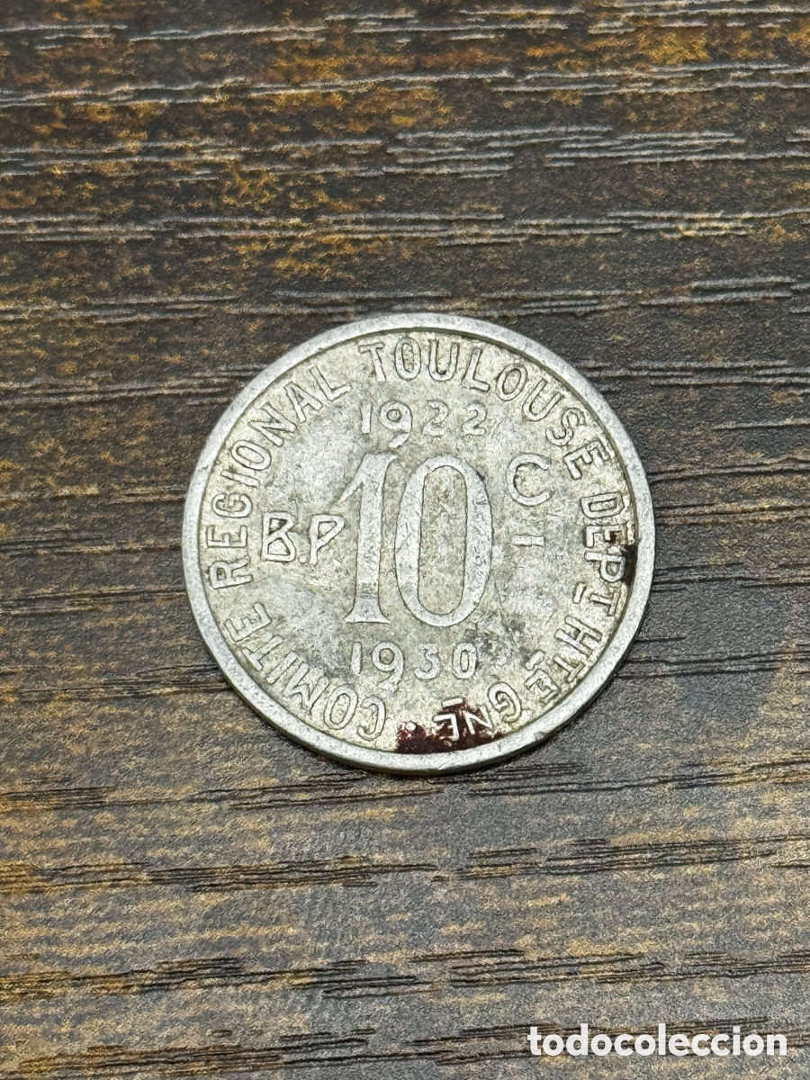 Monedas antiguas de Europa: Moneda de Necesidad Francia. Aluminio