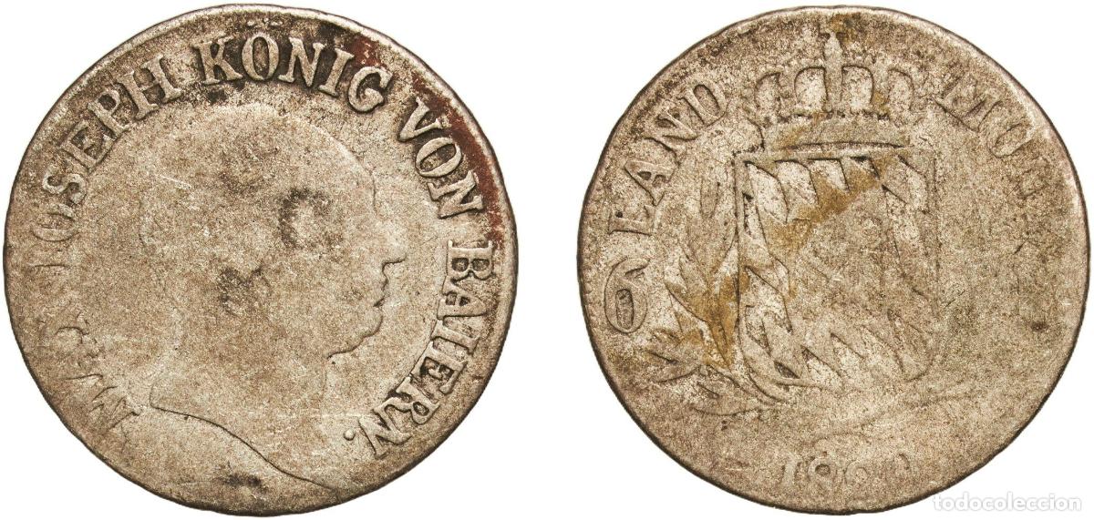 Monedas antiguas de Europa: 6 Kreuzer - Maximillian I Joseph 1820