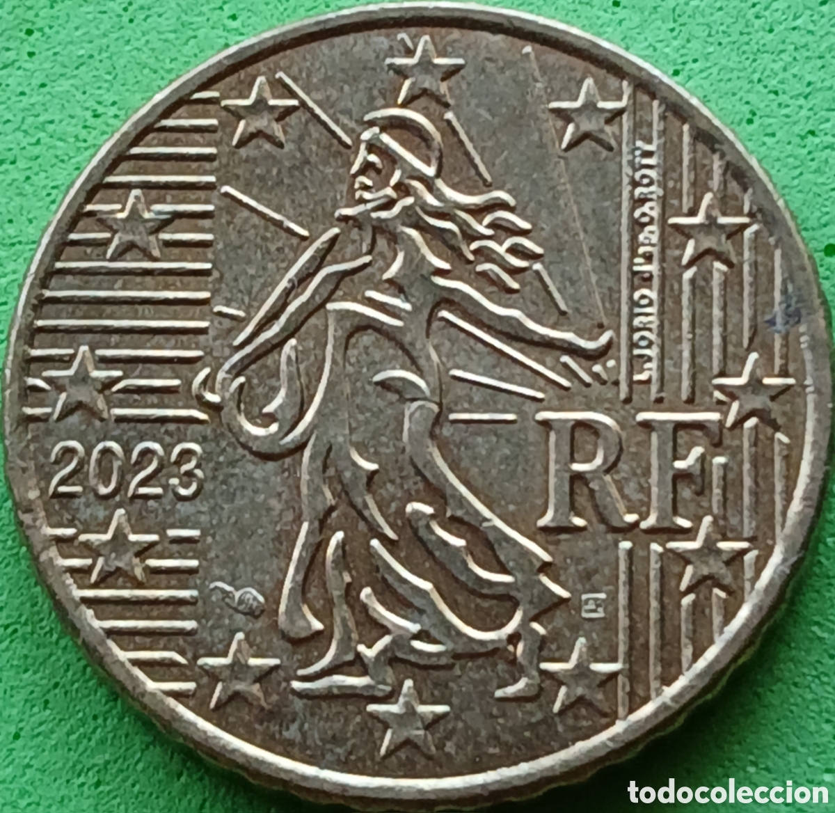 Monedas antiguas de Europa: Francia 50 c&eacute;ntimos 2023 km#1412 poco com&uacute;n