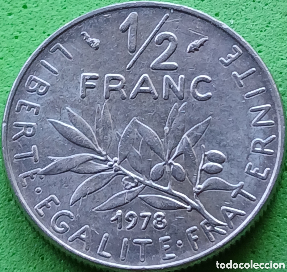 Monedas antiguas de Europa: Francia &frac12; franco 1978 km#931.1