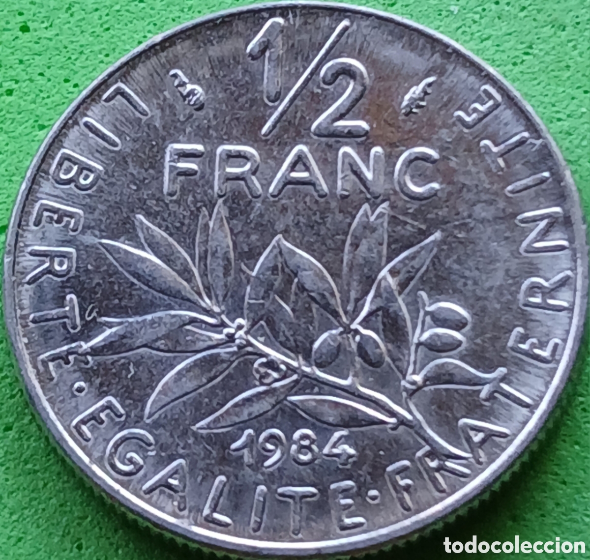 Monedas antiguas de Europa: Francia &frac12; franco 1984 km#931.1