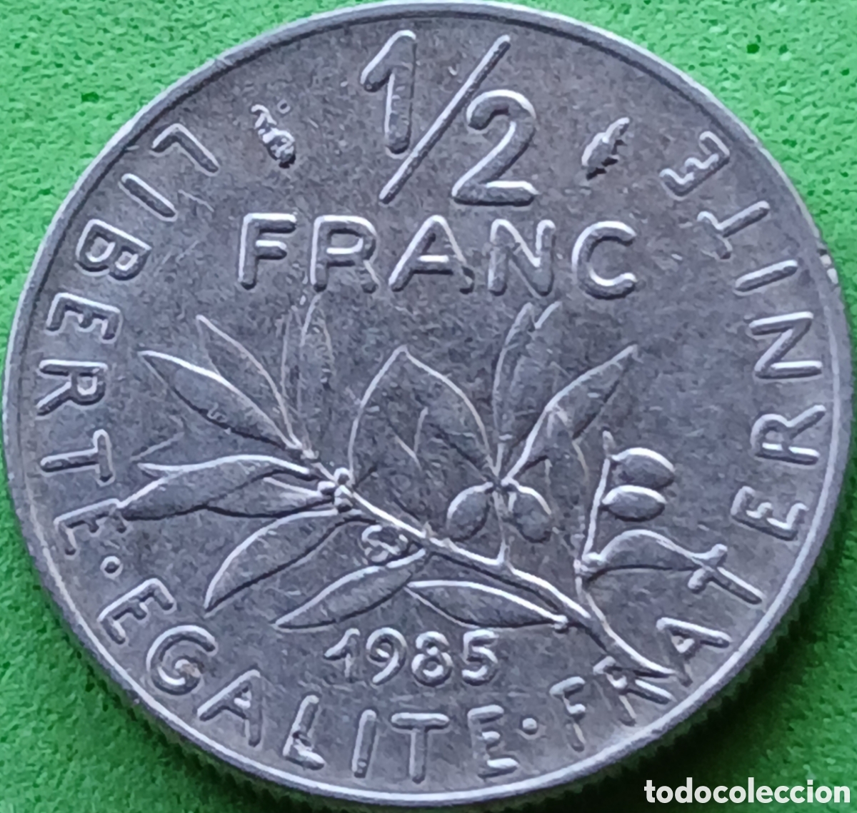 Monedas antiguas de Europa: Francia &frac12; franco 1985 km#931.1