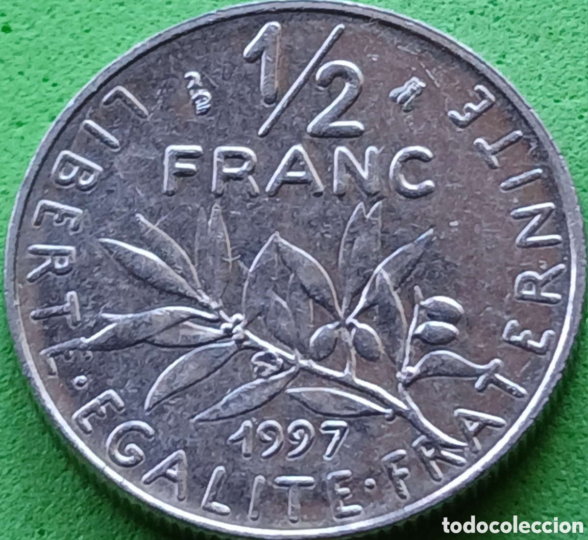 Monedas antiguas de Europa: Francia &frac12; franco 1997 km#931.1