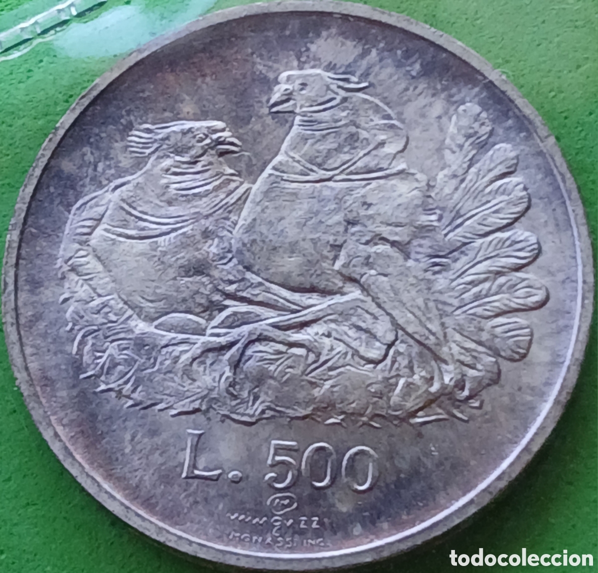 Monedas antiguas de Europa: San Marino 500 liras 1974 km#37 plata