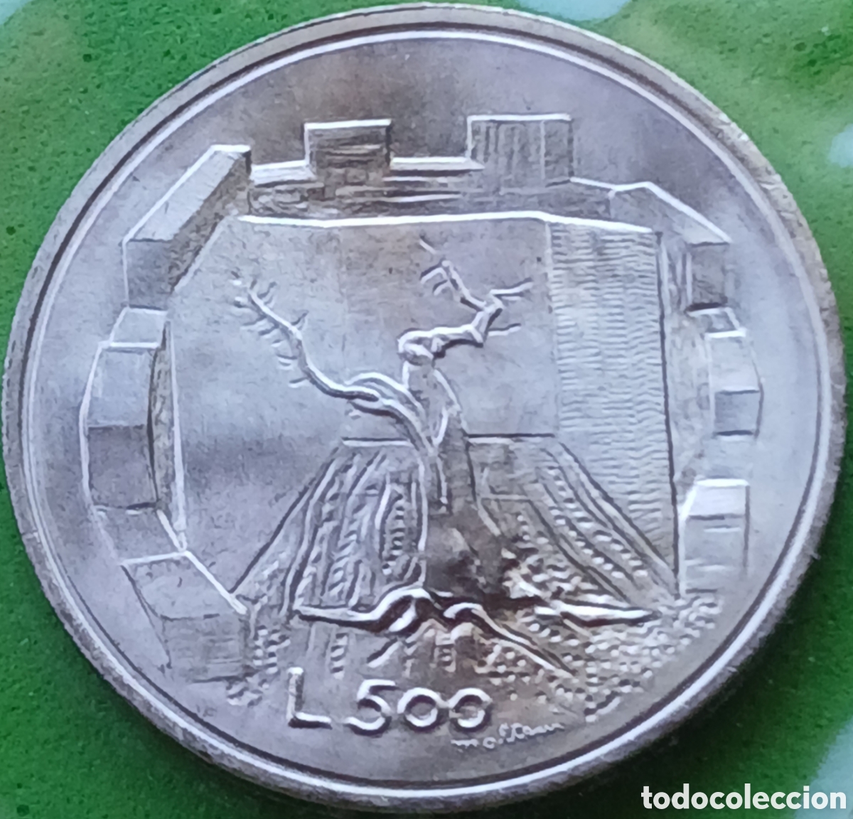 Monedas antiguas de Europa: San Marino 500 liras 1976 km#58 Rep&uacute;blica/ plata