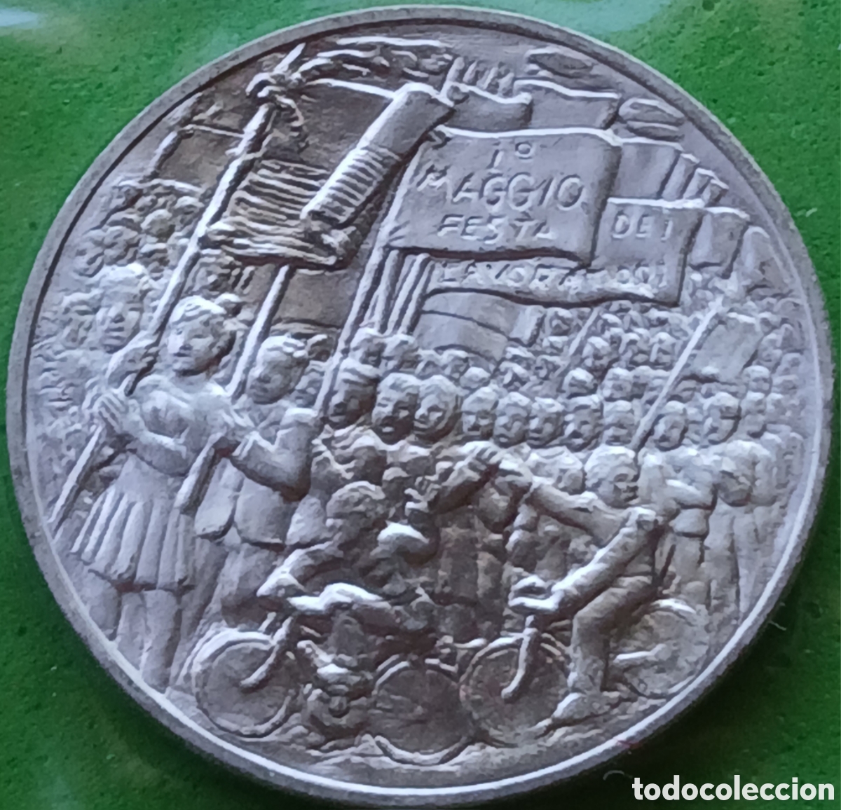 Monete antiche di Europa: San Marino 500 liras 1978 km#84 El trabajo/ plata