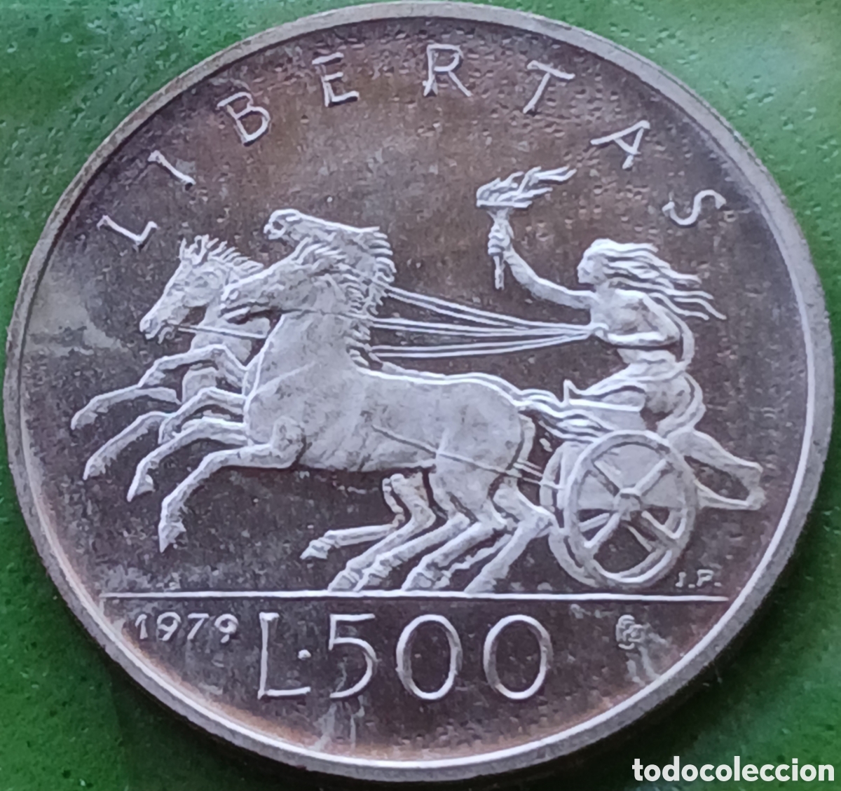 Monedas antiguas de Europa: San Marino 500 liras 1979 km#97 &Oacute;rganos institucionales del estado/ plata