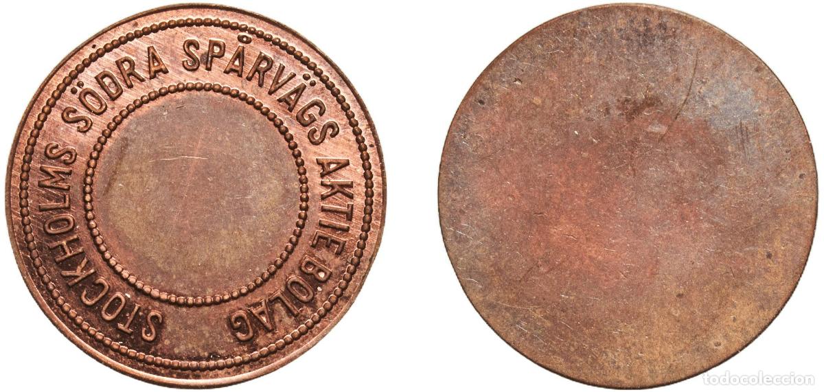 Monete antiche di Europa: Token - Stockholms S&ouml;dra Sp&aring;rv&auml;gs Aktiebolag / SSB ND