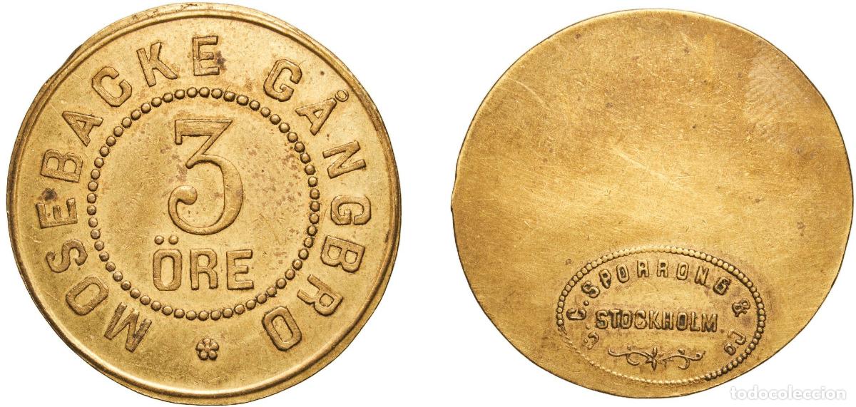 Monedas antiguas de Europa: Token - Mosebacke G&aring;ngbro ND
