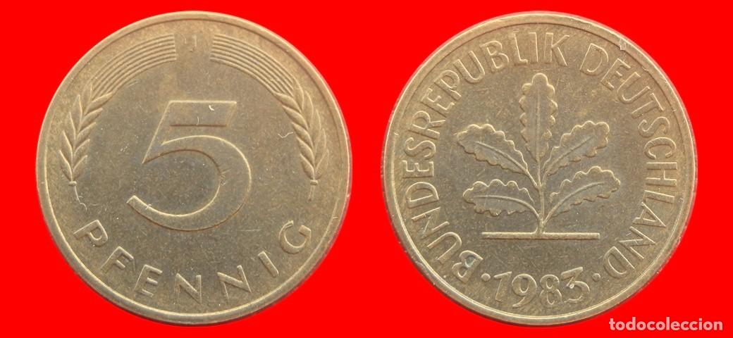 Monedas antiguas de Europa: 5 PFENNIG 1983-J BRD ALEMANIA-154539