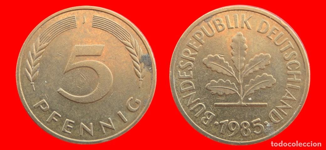 Monedas antiguas de Europa: 5 PFENNIG 1985-J BRD ALEMANIA-154547
