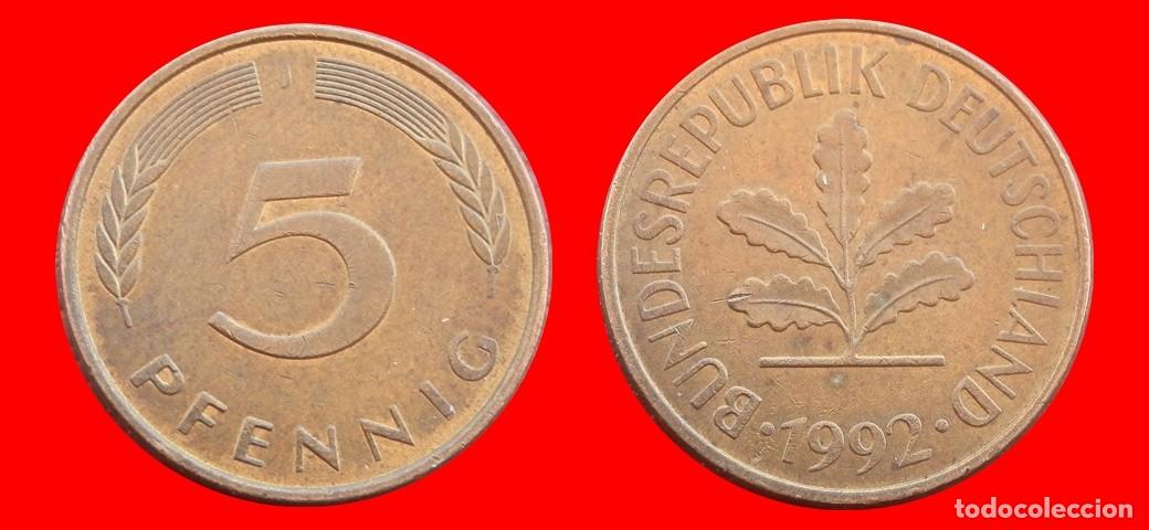 Monedas antiguas de Europa: 5 PFENNIG 1992-J BRD ALEMANIA-154578