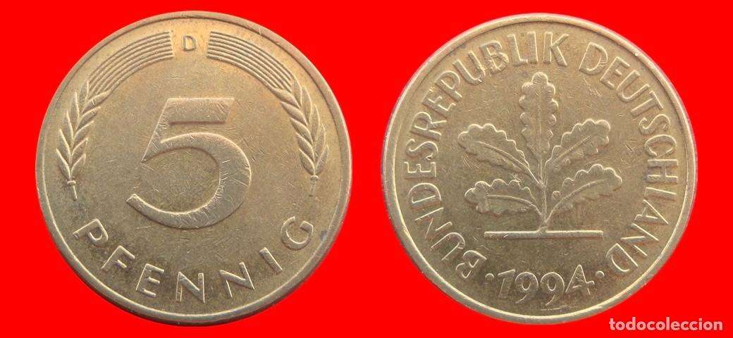 Monedas antiguas de Europa: 5 PFENNIG 1994-D BRD ALEMANIA-154585