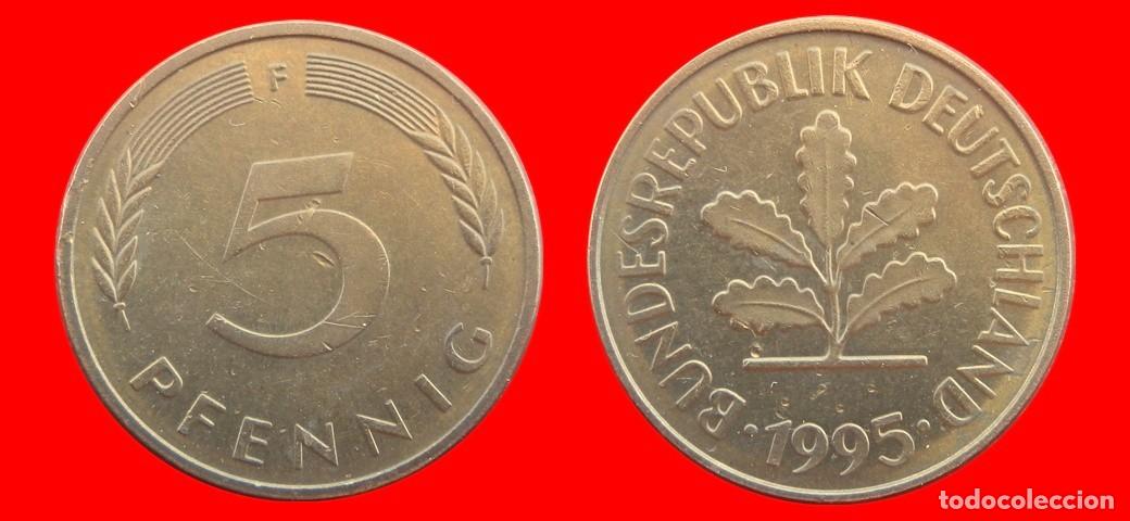Monedas antiguas de Europa: 5 PFENNIG 1995-F BRD ALEMANIA-154591