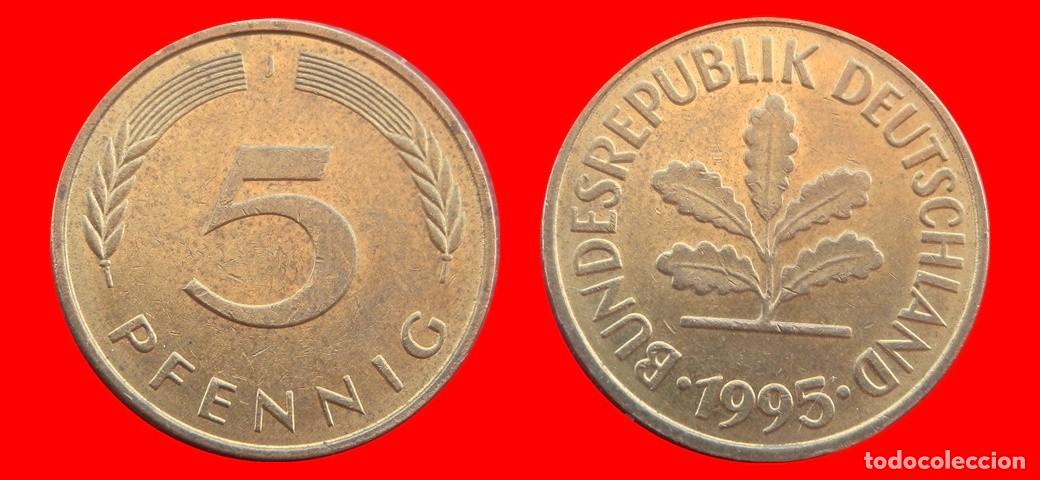 Monedas antiguas de Europa: 5 PFENNIG 1995-J BRD ALEMANIA-154593