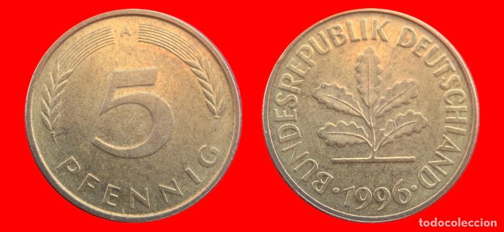 Monedas antiguas de Europa: 5 PFENNIG 1996-A BRD ALEMANIA-154594