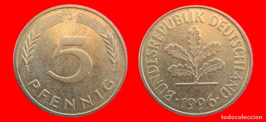 Monedas antiguas de Europa: 5 PFENNIG 1996-D BRD ALEMANIA-154595