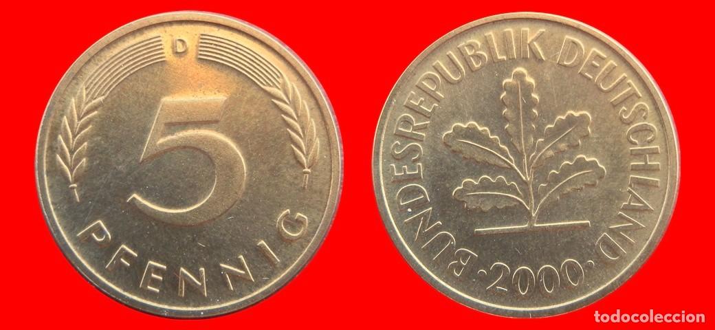 Monedas antiguas de Europa: 5 PFENNIG 2000-D BRD ALEMANIA-154600