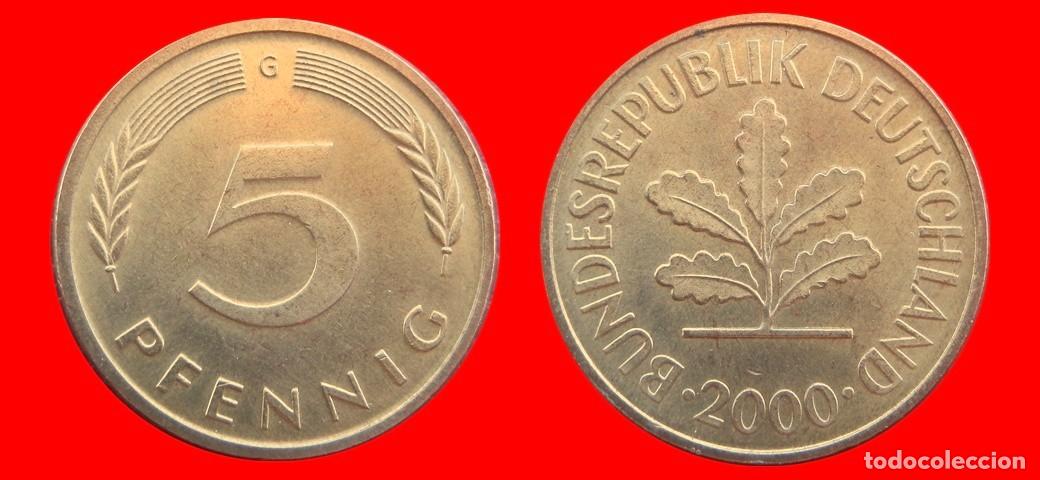 Monedas antiguas de Europa: 5 PFENNIG 2000-G BRD ALEMANIA-154601