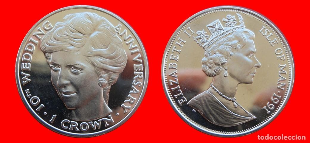 Monedas antiguas de Europa: 1 CORONA 1991 SIN CIRCULAR ISLA DE MAN-9685SC