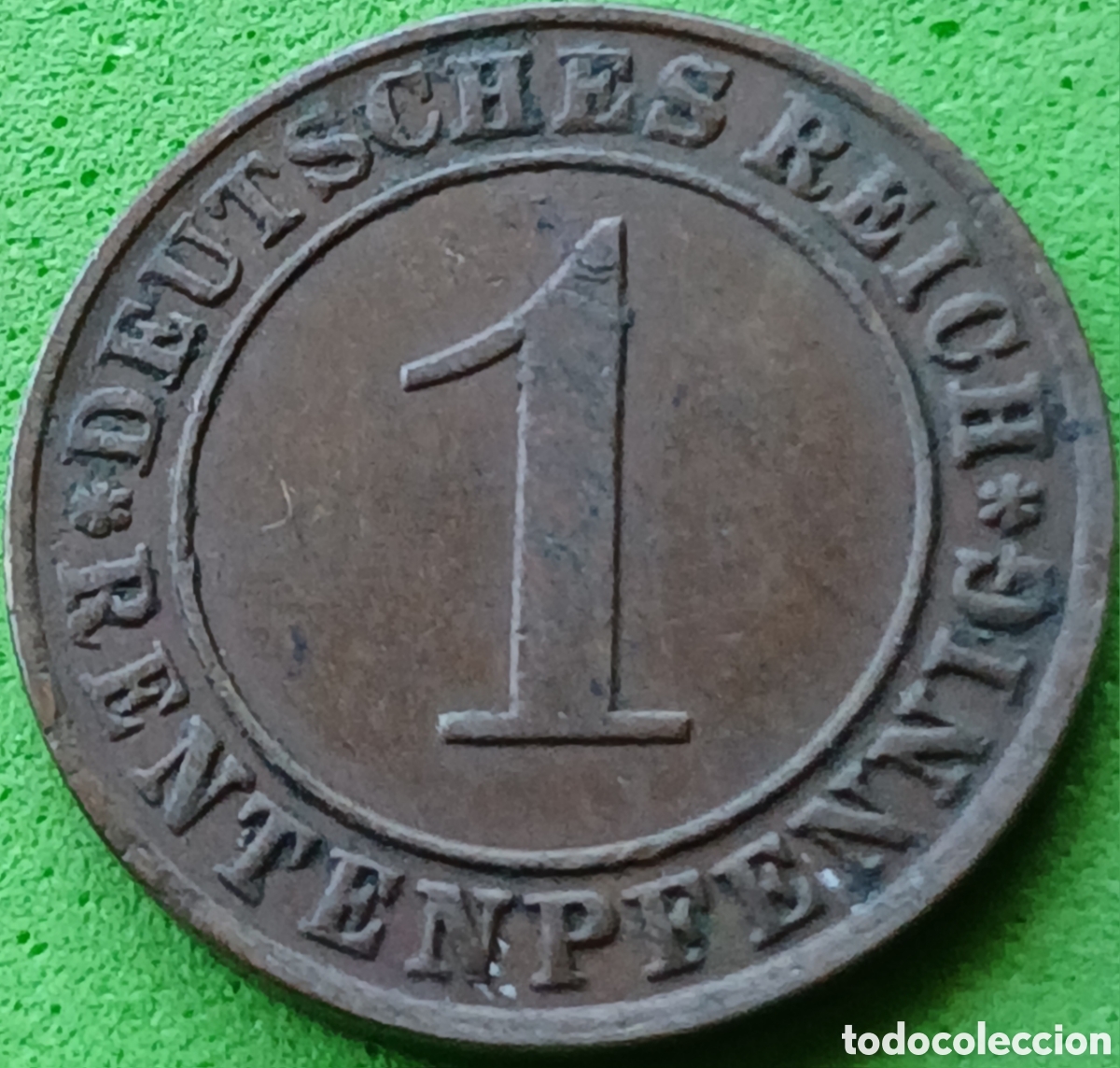 Monedas antiguas de Europa: Alemania Rep&uacute;blica de Weimar 1 rentenpfennig 1923 A km#30