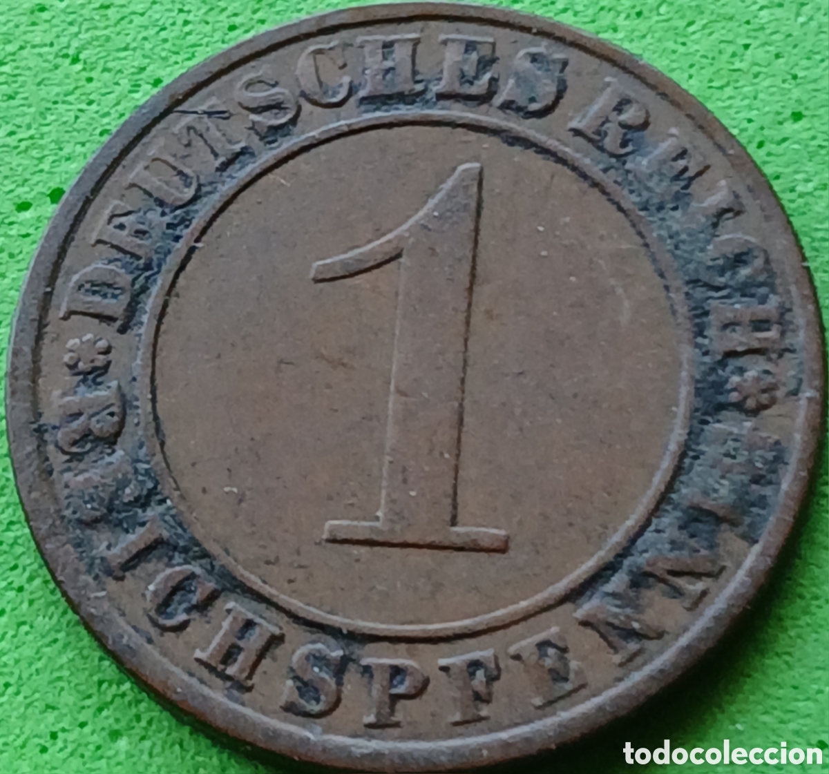 Monedas antiguas de Europa: Alemania Rep&uacute;blica de Weimar 1 reichspfennig 1924 A km#37