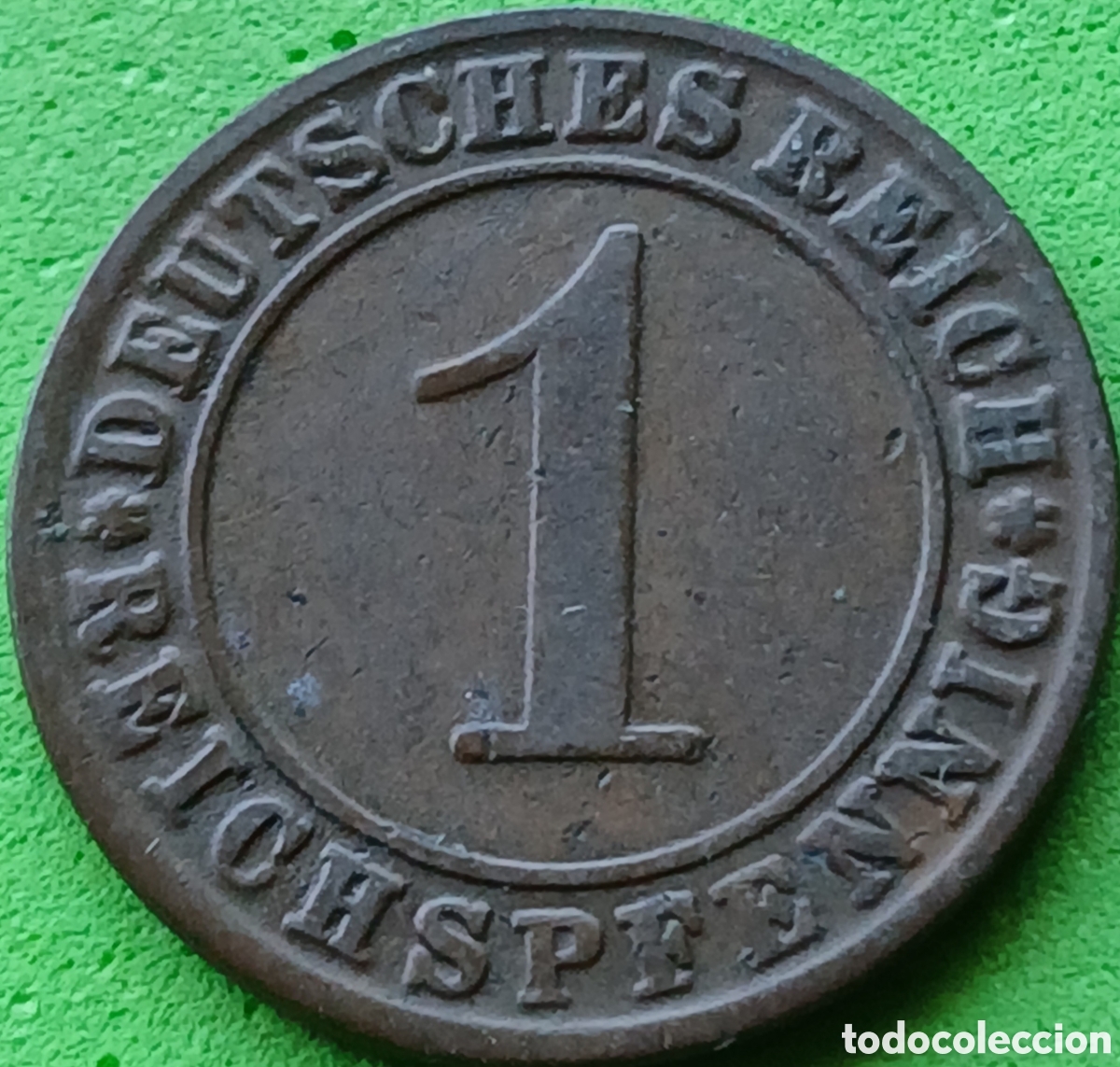 Monedas antiguas de Europa: Alemania Rep&uacute;blica de Weimar 1 reichspfennig 1925 G km#37