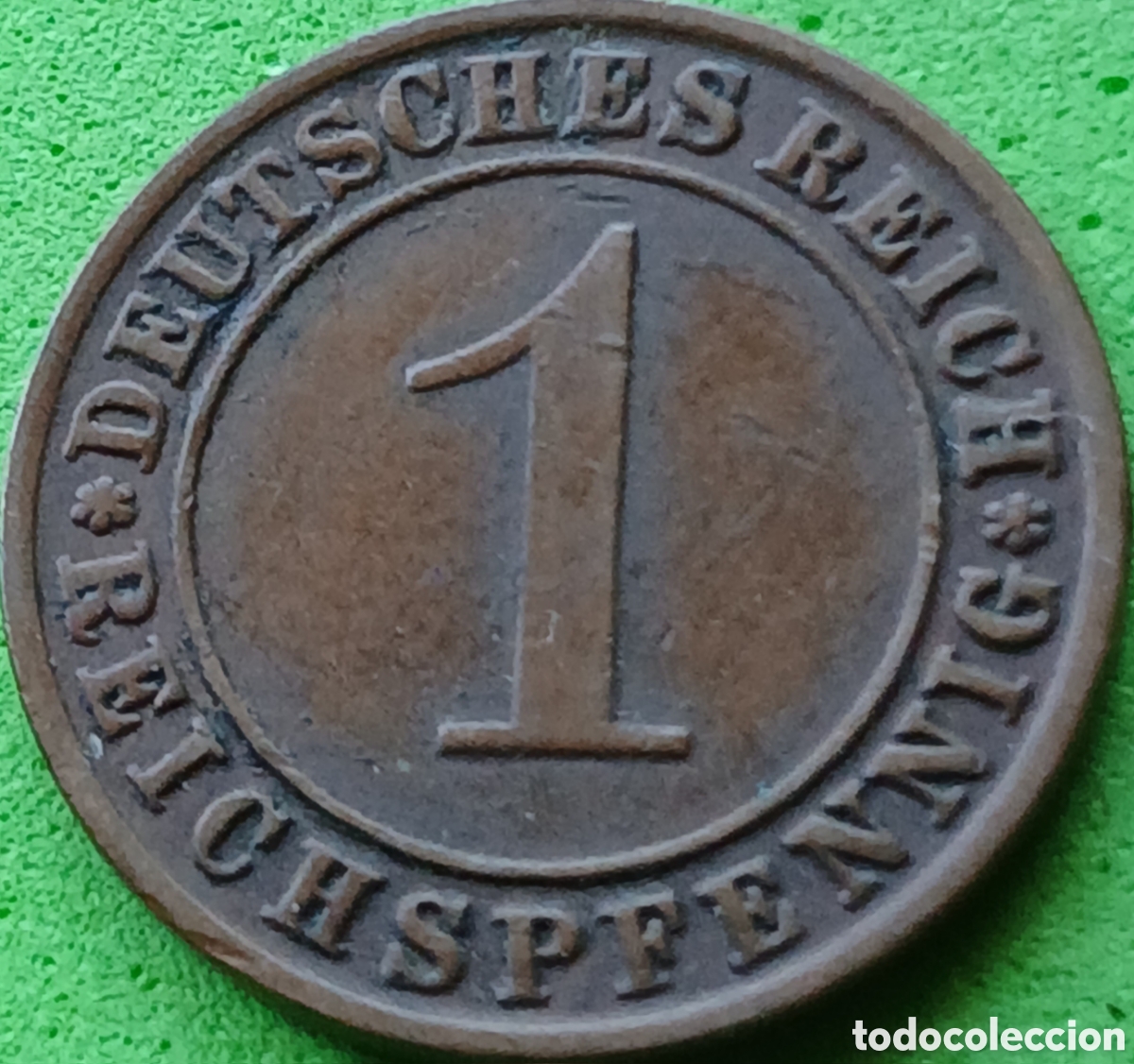 Monedas antiguas de Europa: Alemania Rep&uacute;blica de Weimar 1 reichspfennig 1933 A km#37
