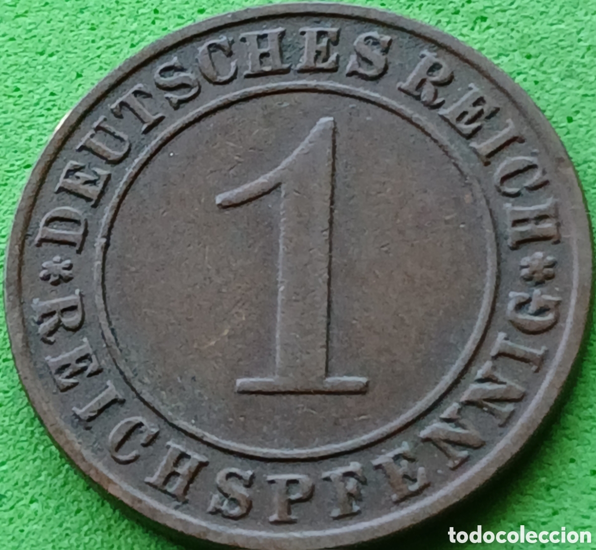 Monedas antiguas de Europa: Alemania Rep&uacute;blica de Weimar 1 reichspfennig 1934 D km#37