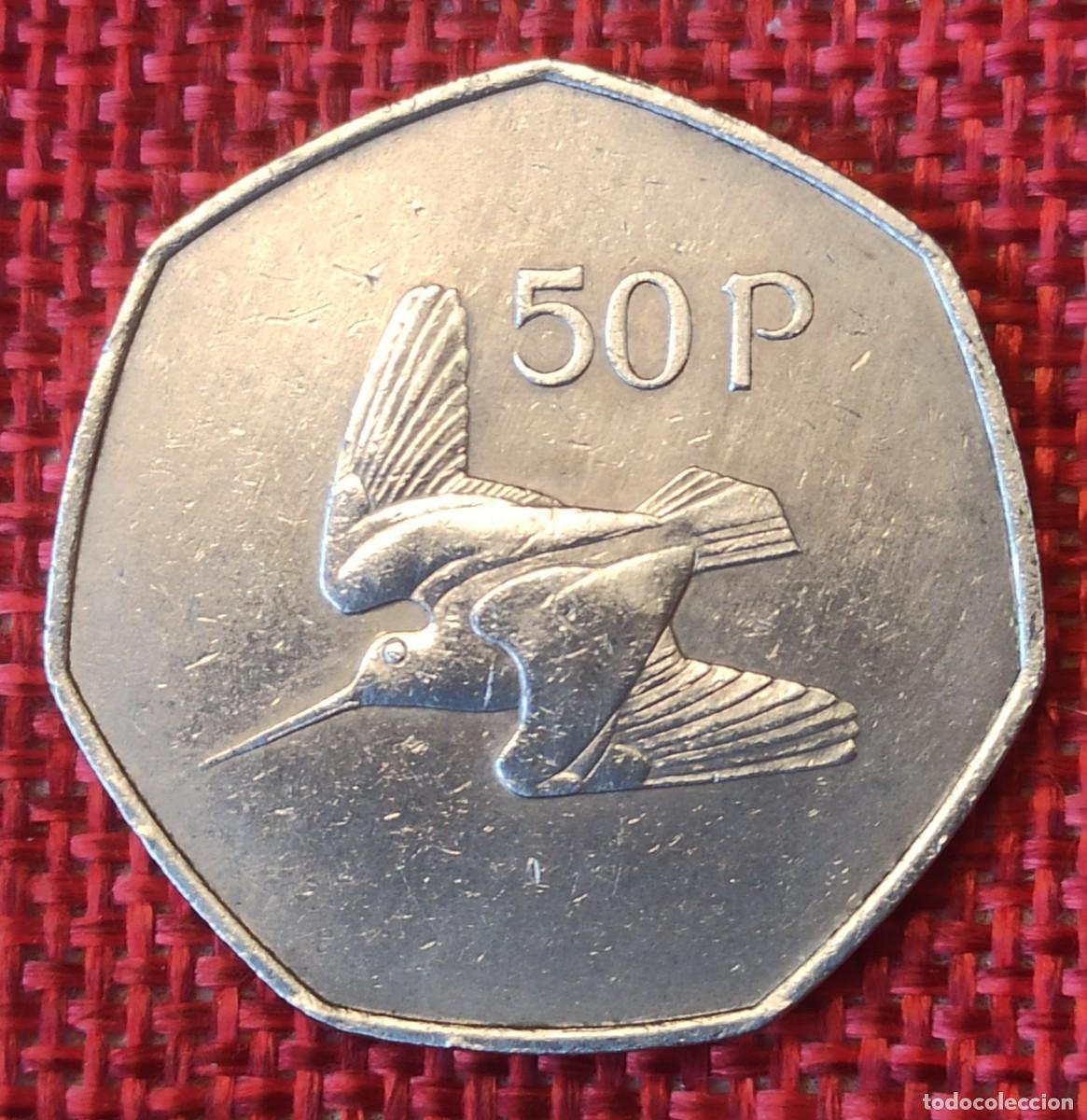 Monedas antiguas de Europa: Irlanda Eire - A&ntilde;o 1970 - 50 Pennys Peniques
