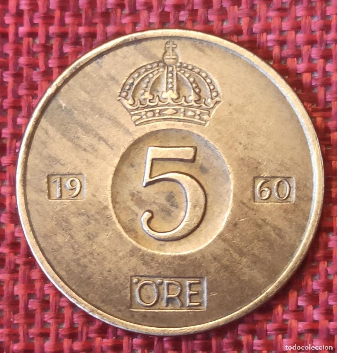 Monedas antiguas de Europa: Suecia Sverige - A&ntilde;o 1960 - 5 &ouml;re