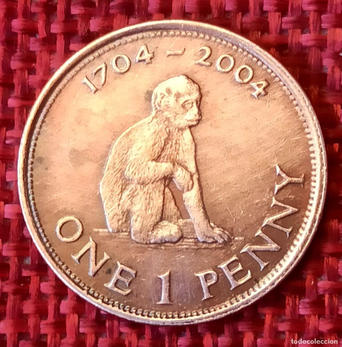Monedas antiguas de Europa: Gibraltar - A&ntilde;o 2004 - 1 One Penny - 300&ordm; Aniversario - Toma de Gibraltar