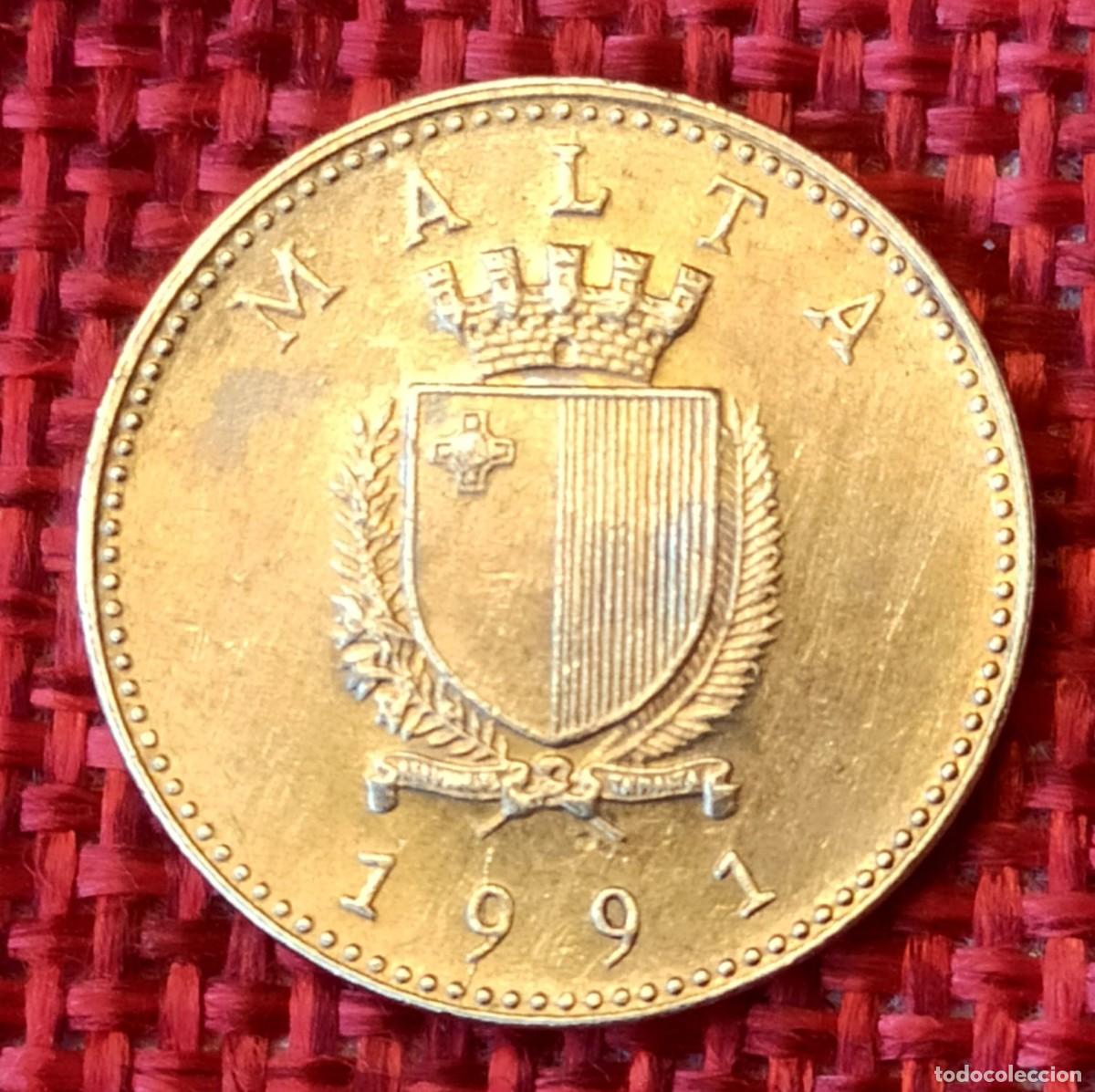 Monedas antiguas de Europa: Malta - A&ntilde;o 1991 - 1 Cent