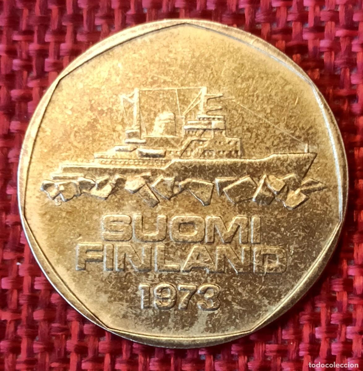 Monedas antiguas de Europa: Finlandia Suomi Finland - A&ntilde;o 1973 - 5 Markkaa