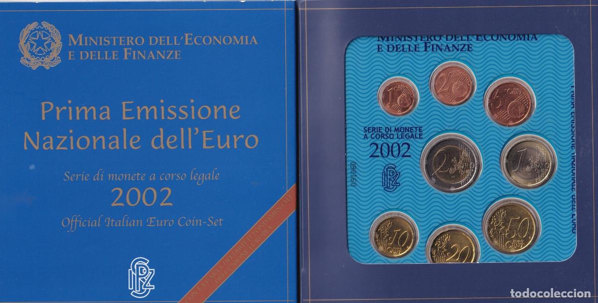 Monedas antiguas de Europa: CRC0206 CARTERA ITALIA 2002 8 VALORES PRIMERA EMISION EUROS