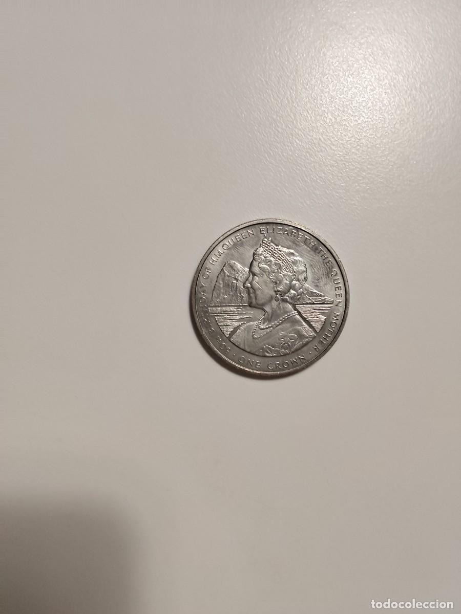 Monedas antiguas de Europa: Moneda PLATA 1 Crown - Elizabeth II Queen Mother