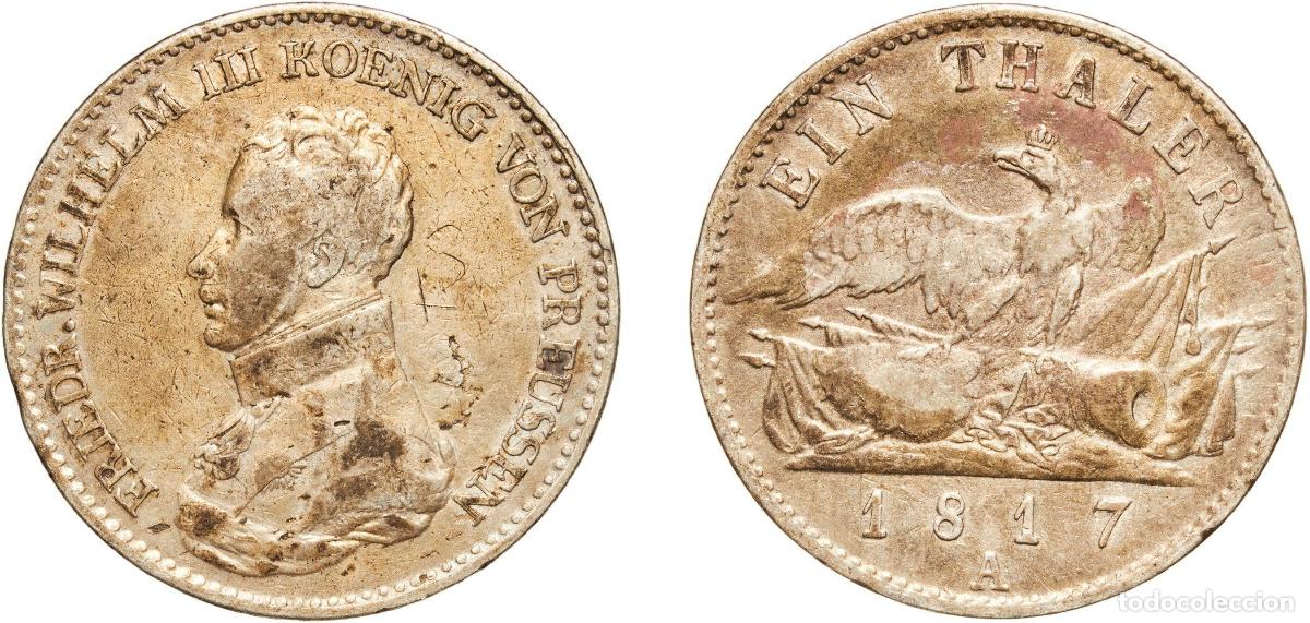 Monedas antiguas de Europa: 1 Thaler - Frederick William III 1817 A