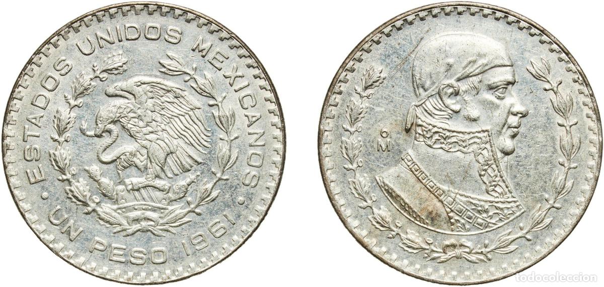 Monedas antiguas de Europa: 1 Peso 1961 Mo A&ntilde;o: 1961 Mo Valor facial: 1 Peso Material: Billon (.100 silver) (Copper .700, Nicke