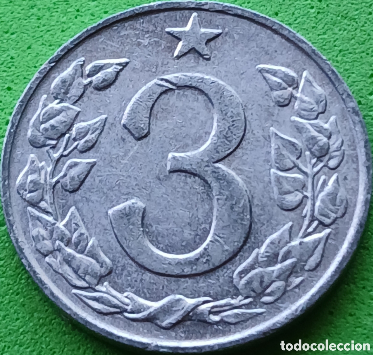 Monedas antiguas de Europa: Checoslovaquia 3 hellers 1963 km#52