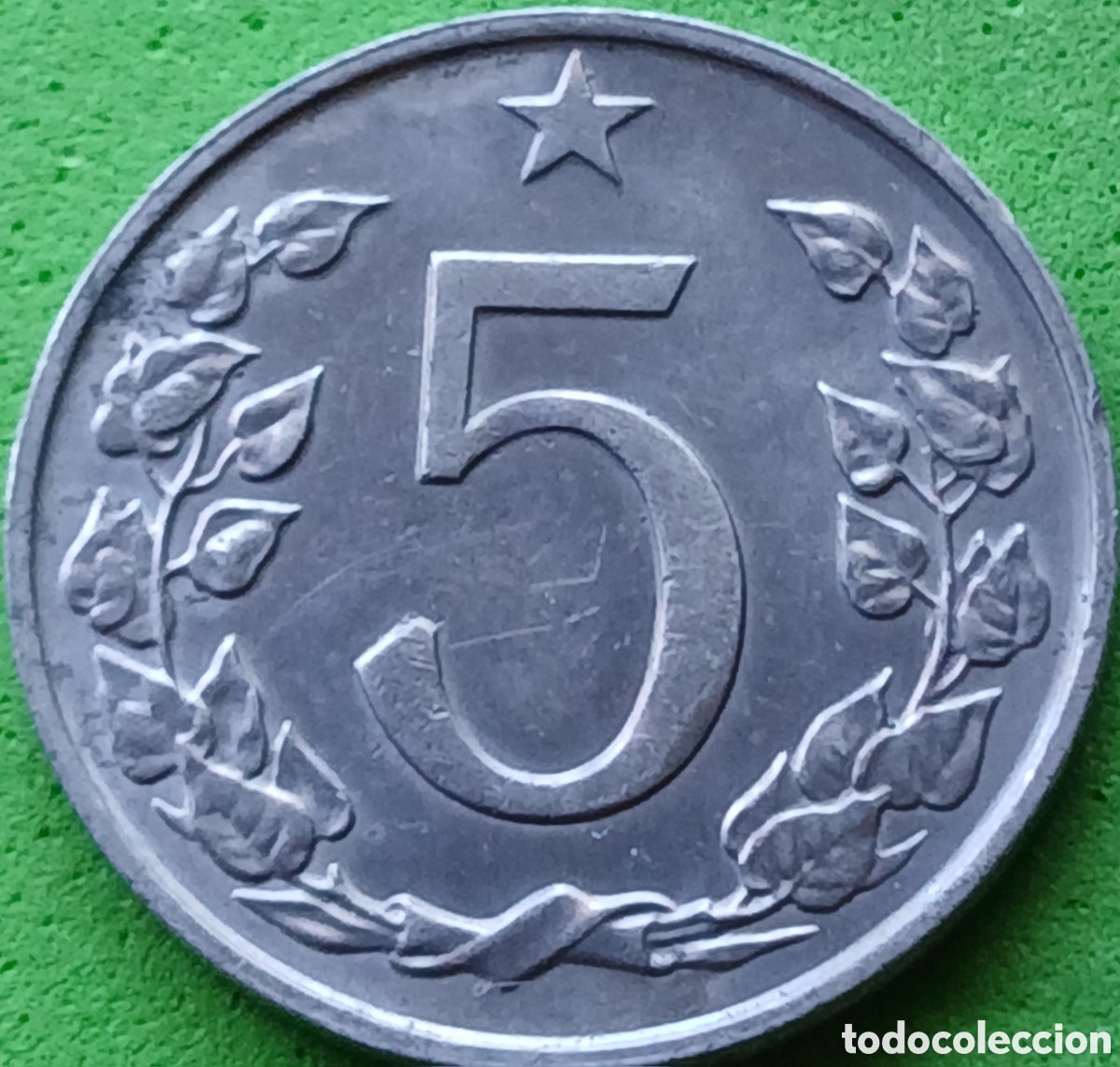 Monedas antiguas de Europa: Checoslovaquia 5 hellers 1967 km#53
